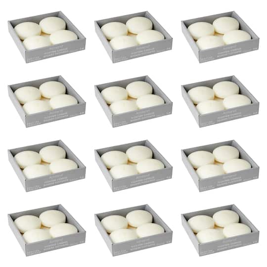 12 Packs: 4 ct. (48 total) Basic Elements™ Ivory Floating Candles by Ashland®